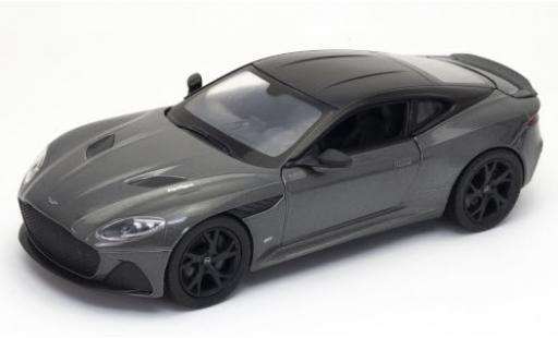 Miniature Aston Martin DBS 1/24 Welly Superleggera metallise grise/noire 2018 Aston Martin DBS 1/24 Welly Superleggera metallise grise/noire 2018 miniature