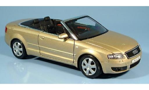 Miniature Audi A4 1/24 Welly met. gold 2003 1:24 Audi A4 1/24 Welly met. gold 2003 1:24 miniature