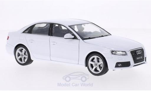 Miniature Audi A4 1/24 Welly blanche 2009 Audi A4 1/24 Welly blanche 2009 miniature