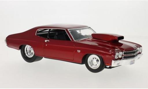 Chevrolet Chevelle 1/18 Welly Pro Street rouge 1970 1:18 miniature