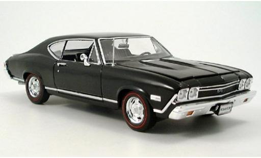 Chevrolet Chevelle 1/18 Welly noire 1968 1:18 miniature