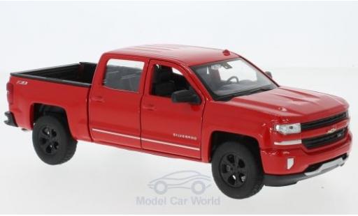 Miniature Chevrolet Silverado 1/24 Welly rouge 2017 Chevrolet Silverado 1/24 Welly rouge 2017 miniature