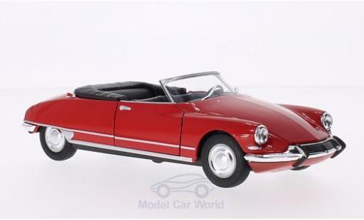 Miniature Citroen DS Cabriolet 1/24 Welly 19 Cabriolet rouge Verdeck geöffnet Citroen DS Cabriolet 1/24 Welly 19 Cabriolet rouge Verdeck geöffnet miniature
