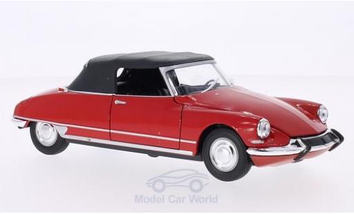 Miniature Citroen DS Cabriolet 1/24 Welly 19 Cabriolet rouge Verdeck geschlossen Citroen DS Cabriolet 1/24 Welly 19 Cabriolet rouge Verdeck geschlossen miniature