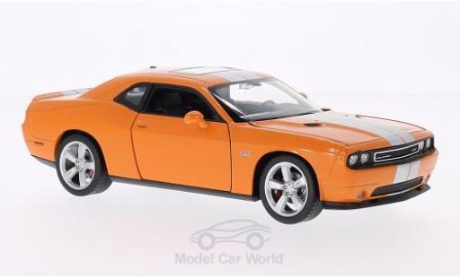 Miniature Dodge Challenger 1/24 Welly SRT orange/grise Dodge Challenger 1/24 Welly SRT orange/grise miniature