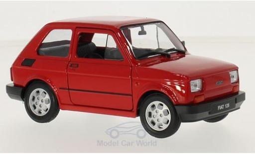 Fiat 126 1/24 Welly rouge miniature