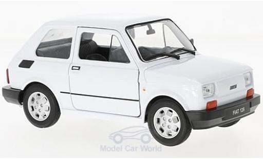 Miniature Fiat 126 1/24 Welly blanche Fiat 126 1/24 Welly blanche miniature
