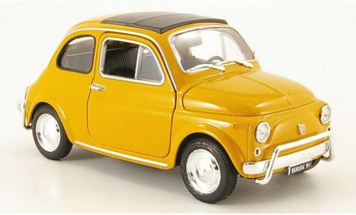 Miniature Fiat 500 1/24 Welly ocker 1:24 Fiat 500 1/24 Welly ocker 1:24 miniature