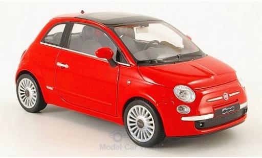 Miniature Fiat 500 1/24 Welly rouge 2007 ohne Vitrine Fiat 500 1/24 Welly rouge 2007 ohne Vitrine miniature