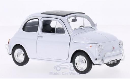 Miniature Fiat 500 1/24 Welly blanche Fiat 500 1/24 Welly blanche miniature