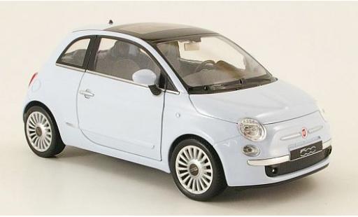 Miniature Fiat 500 1/24 Welly blanche 2007 1:24 Fiat 500 1/24 Welly blanche 2007 1:24 miniature