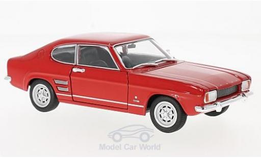 Miniature Ford Capri 1/24 Welly I 1600 GT XLR rouge 1969 Ford Capri 1/24 Welly I 1600 GT XLR rouge 1969 miniature