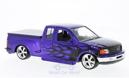 Miniature Ford F-1 1/24 Welly 50 Flareside Supercab Low Rider violetteee/Dekor 1999 Ford F-1 1/24 Welly 50 Flareside Supercab Low Rider violetteee/Dekor 1999 miniature