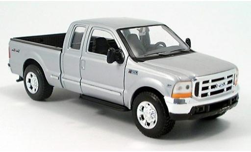 Miniature Ford F-350 1/24 Welly F350 grise 1:24 Ford F-350 1/24 Welly F350 grise 1:24 miniature