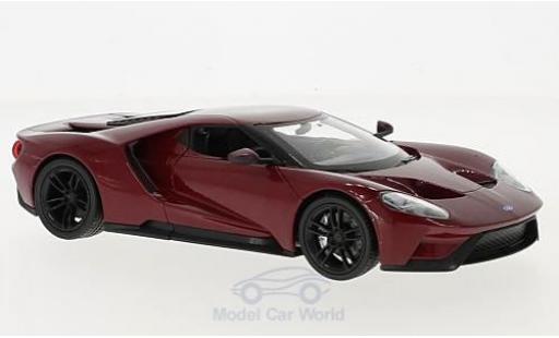 Miniature Ford GT 1/24 Welly rouge 2017 Ford GT 1/24 Welly rouge 2017 miniature