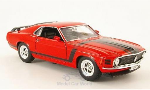 Miniature Ford Mustang 1/24 Welly Boss 302 rouge/Dekor 1970 ohne Vitrine Ford Mustang 1/24 Welly Boss 302 rouge/Dekor 1970 ohne Vitrine miniature
