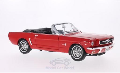 Miniature Ford Mustang 1/18 Welly Cabriolet rouge 1964 Ford Mustang 1/18 Welly Cabriolet rouge 1964 miniature