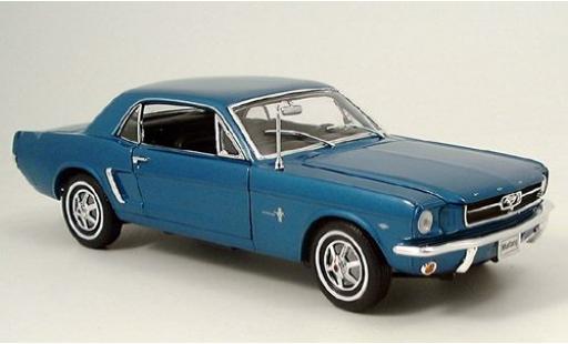 Miniature Ford Mustang 1/18 Welly Coupe verte 1964 1:18 Ford Mustang 1/18 Welly Coupe verte 1964 1:18 miniature