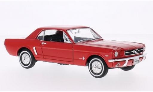 Ford Mustang 1/24 Welly Coupe rouge 1964 1:24 miniature