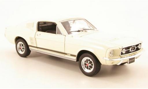 Miniature Ford Mustang 1/24 Welly GT beige 1967 1:24 Ford Mustang 1/24 Welly GT beige 1967 1:24 miniature