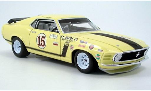 Miniature Ford Mustang 1/18 Welly Rennversion No. 15 jaune 1970 1:18 Ford Mustang 1/18 Welly Rennversion No. 15 jaune 1970 1:18 miniature