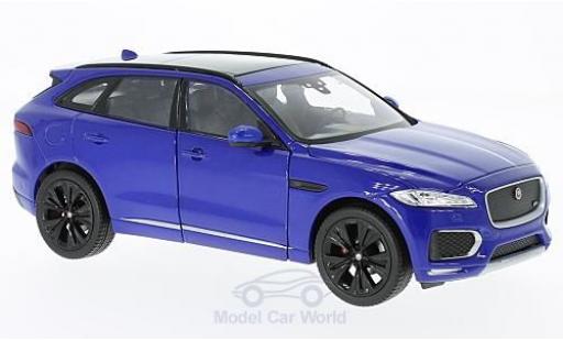 Miniature Jaguar F-Pace 1/24 Welly metallise bleue 2016 Jaguar F-Pace 1/24 Welly metallise bleue 2016 miniature