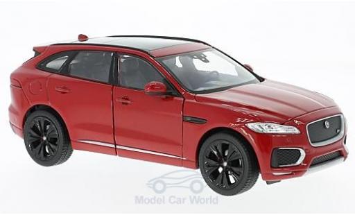 Miniature Jaguar F-Pace 1/24 Welly metallise rouge 2016 ohne Vitrine Jaguar F-Pace 1/24 Welly metallise rouge 2016 ohne Vitrine miniature