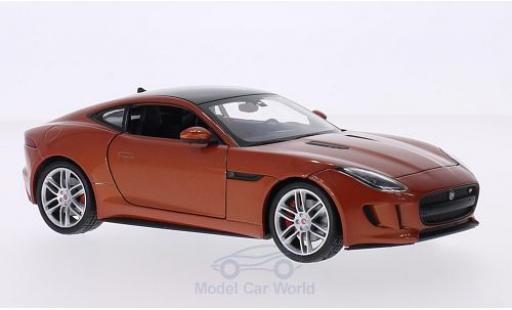 Miniature Jaguar F-Type 1/24 Welly Coupe kupfer/noire Jaguar F-Type 1/24 Welly Coupe kupfer/noire miniature