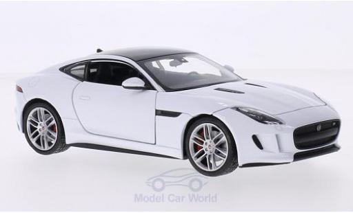 Miniature Jaguar F-Type 1/24 Welly Coupe blanche/noire Jaguar F-Type 1/24 Welly Coupe blanche/noire miniature