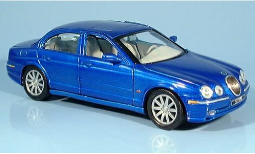 Miniature Jaguar S-Type 1/24 Welly bleue 1:24 Jaguar S-Type 1/24 Welly bleue 1:24 miniature