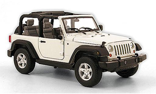 Miniature Jeep Wrangler 1/24 Welly Rubicon blanche 2007 1:24 Jeep Wrangler 1/24 Welly Rubicon blanche 2007 1:24 miniature