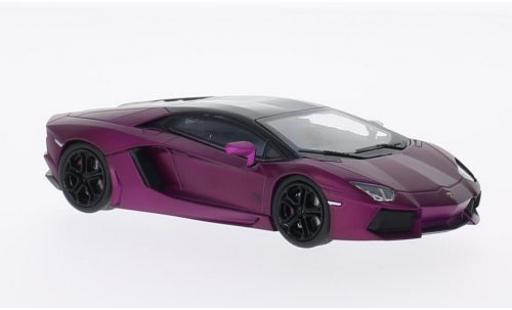 Miniature Lamborghini Aventador 1/43 Welly LP700-4 lila/noire 1:43 Lamborghini Aventador 1/43 Welly LP700-4 lila/noire 1:43 miniature