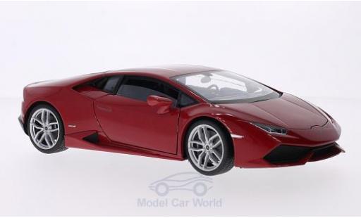 Miniature Lamborghini Huracan 1/18 Welly LP 610-4 metallise rouge 2014 Lamborghini Huracan 1/18 Welly LP 610-4 metallise rouge 2014 miniature