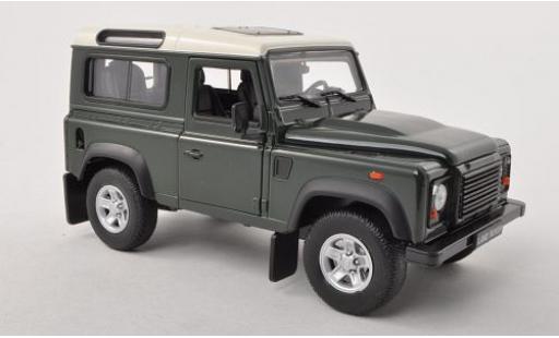 Miniature Land Rover Defender 1/24 Welly dkl.-verte/-beige 1:24 Land Rover Defender 1/24 Welly dkl.-verte/-beige 1:24 miniature