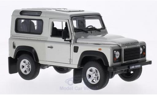 Miniature Land Rover Defender 1/24 Welly grise Land Rover Defender 1/24 Welly grise miniature