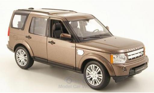 Miniature Land Rover Discovery 1/24 Welly 4 metallise marron Land Rover Discovery 1/24 Welly 4 metallise marron miniature