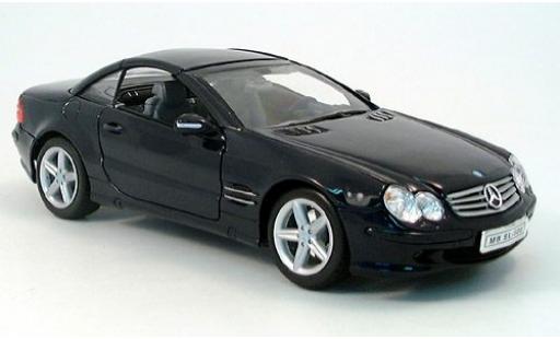 Mercedes 500 1/18 Welly SL HT gschlossen bleue 1:18 miniature
