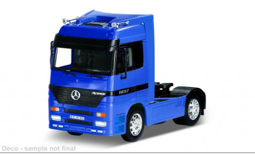 Miniature Mercedes Actros 1/32 Welly bleue 1:32 Mercedes Actros 1/32 Welly bleue 1:32 miniature