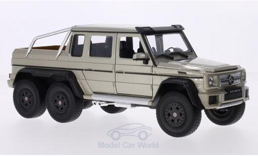 Miniature Mercedes Classe G 1/24 Welly G63 AMG 6x6 metallise beige Mercedes Classe G 1/24 Welly G63 AMG 6x6 metallise beige miniature