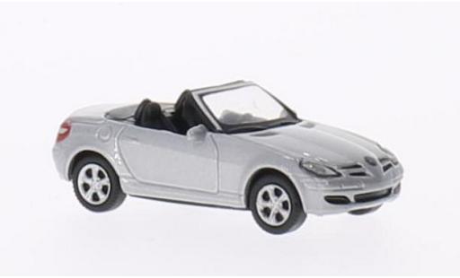 Miniature Mercedes Classe SLK 1/87 Welly SLK 350 metallise grise Verdeck ouvert Mercedes Classe SLK 1/87 Welly SLK 350 metallise grise Verdeck ouvert miniature