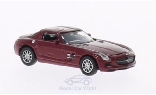 Mercedes SLS 1/87 Welly AMG rouge miniature