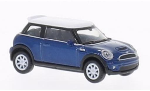 Miniature Mini Cooper 1/87 Welly S bleue/blanche Mini Cooper 1/87 Welly S bleue/blanche miniature