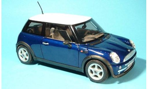 Miniature Mini Cooper 1/18 Welly New bleue 1:18 Mini Cooper 1/18 Welly New bleue 1:18 miniature