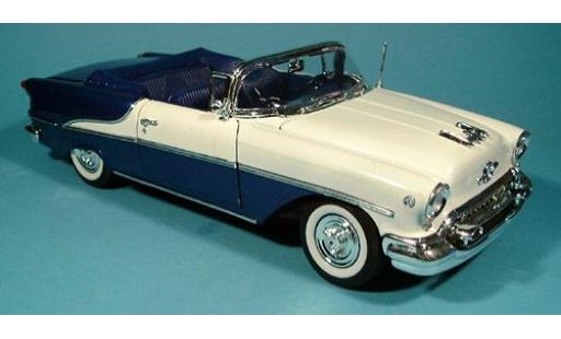 Miniature Oldsmobile Super 88 1/18 Welly bleue-blanche 1955 1:18 Oldsmobile Super 88 1/18 Welly bleue-blanche 1955 1:18 miniature
