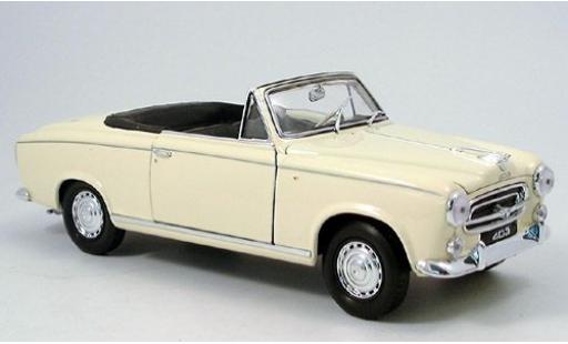 Peugeot 403 1/18 Welly Cabrio beige 1957 1:18 miniature