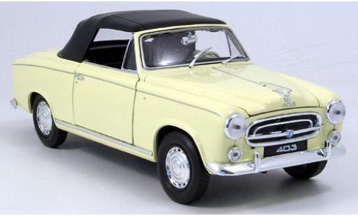 Peugeot 403 1/18 Welly Cabriolet beige geschlossen 1957 1:18 miniature