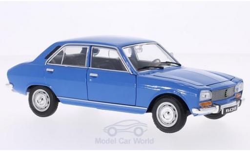 Miniature Peugeot 504 1/24 Welly bleue 1975 ohne Vitrine Peugeot 504 1/24 Welly bleue 1975 ohne Vitrine miniature