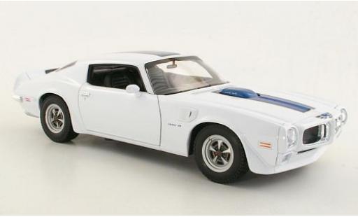 Pontiac Firebird 1/18 Welly Trans Am blanche/bleue 1972 1:18 miniature