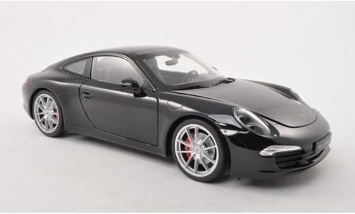 Porsche 991 S 1/18 Welly 911  Carrera noire 1:18 miniature