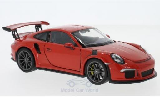 Miniature Porsche 991 GT3 RS 1/24 Welly 911 () GT3 RS orange 2015 Porsche 991 GT3 RS 1/24 Welly 911 () GT3 RS orange 2015 miniature